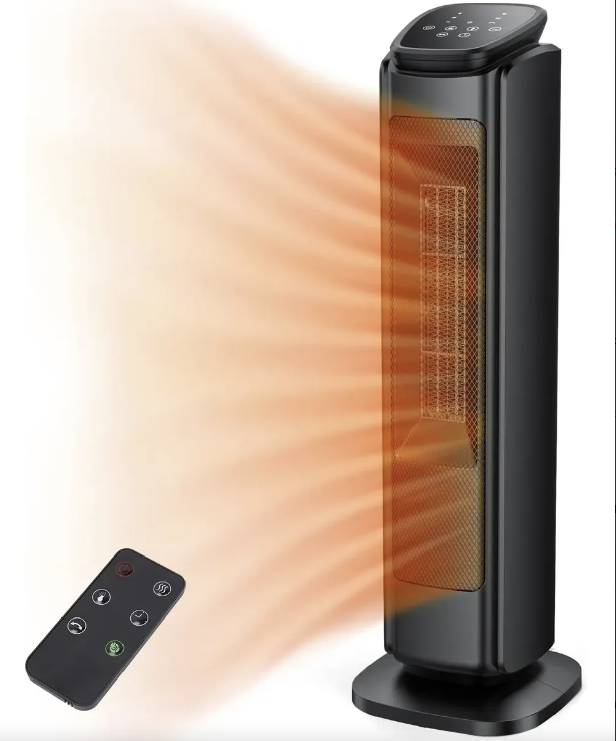 Aquecedor de Ambiente Torre 30 Polegadas 1500W com Controle Remoto